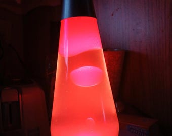 Lámpara de lava Lava World Int'l Haggerty Enterprises 2007 en caja original 14.3" #2000