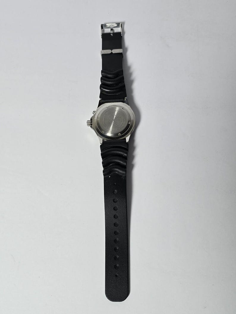 Freestyle Hammerhead Men Diver Night Vision Silver Tone Quartz Watch New Battery image 6