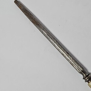 Mother of Pearl Handle Serving Knife Sharpener Pearlescent 11" Total Length READ image 5
