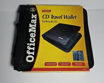 NOS Office Max CD DVD Binder 128 Disc Storage Case Bag New