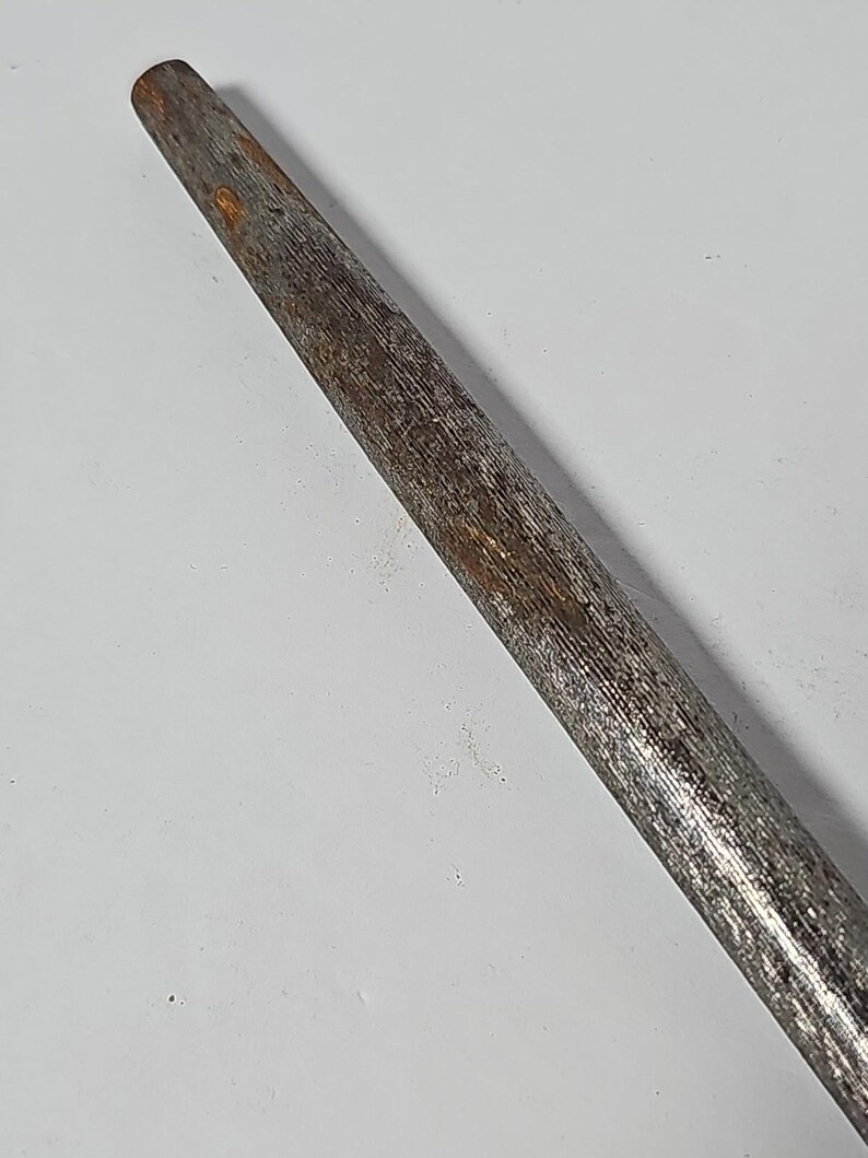 Mother of Pearl Handle Serving Knife Sharpener Pearlescent 11" Total Length READ image 6