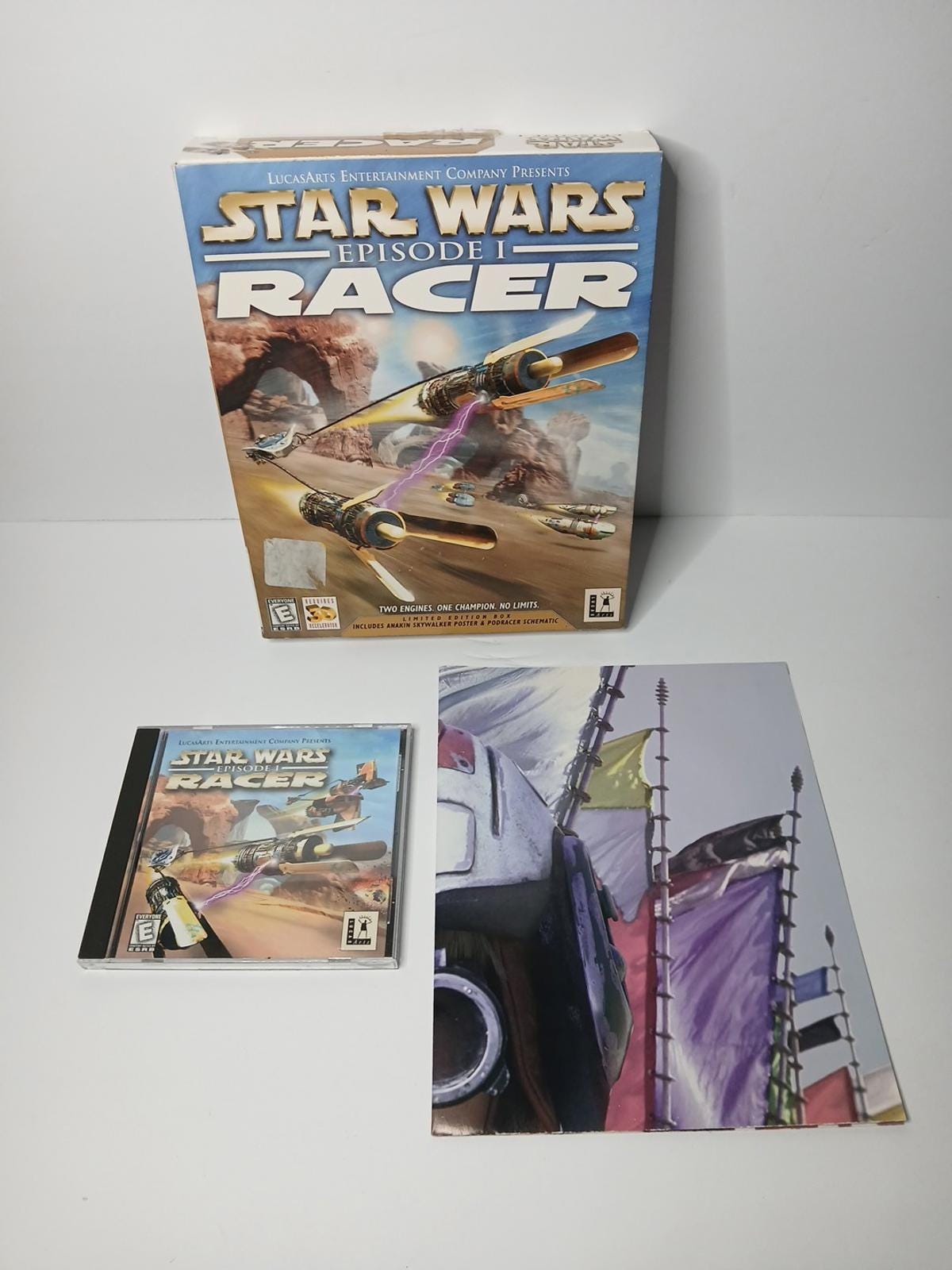 Vintage Lucasarts Star Wars Episode 1 Racer Big Box PC Limited