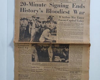 Stars And Stripes Newspaper London Edition September 3 1945 WW2 WWII History