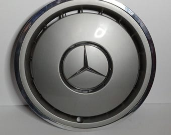 83-89 Mercedes 14" Hubcap Wheel Cover Plastic 2014010224 with Clips E-Class