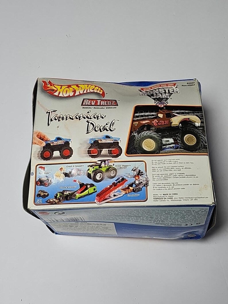 NEUE Hot Wheels Monster Jam Rev Tredz TAZ 1:43 Monstertruck 2003 Tasmanischer Teufel Bild 3