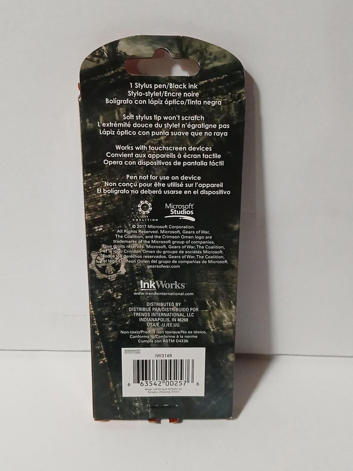 Gears of War Ink Ballpoint Pen & Stylus (black) NEW NIB Microsoft