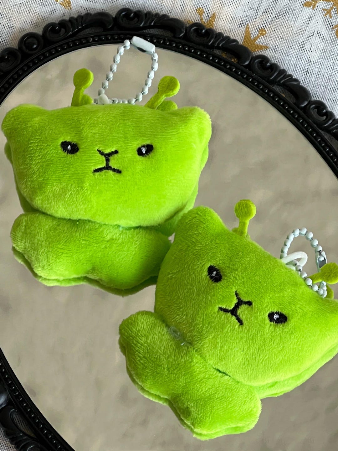 Alien Cat Plush Keychain - Etsy