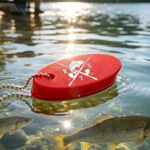 Custom Anti-lost fishing Keychain for dad, Personalized Logo/Name Floating Keychain, Lost-Proof Floating Key Float,EVA Foam Keychain for men