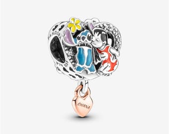 Ohana Lilo & Stitch sterlingzilveren hangbedel, Moederdagcadeau