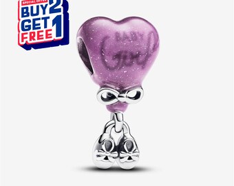 Gender-onthulling: kleurveranderende bedel, zilveren bedel, bedels voor armband, bengelbedel meisje, patronusbedel, cadeau voor meisjes, Moederdagcadeaus