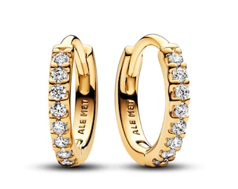 Sparkling Huggie Hoop Earrings,Silver Earrings,Dangle Earrings,Gift for girls,Minimalist Earrings,Mother Day Gifts