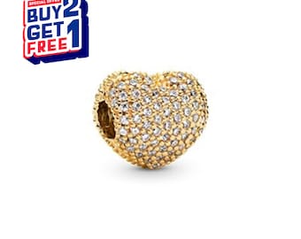 Hartclip bedel effenen, zilveren bedel, bedels voor armband, bengelbedel meisje, patronusbedel, cadeau voor meisjes, Moederdagcadeau