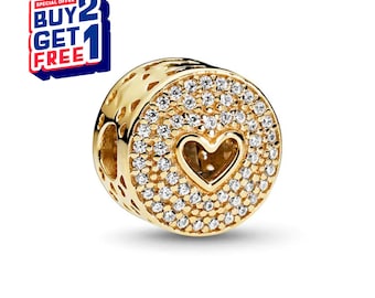 Heart Spacer-bedel, zilveren bedel, bedels voor armband, bengelbedel meisje, patronusbedel, cadeau voor meisjes, Moederdagcadeau