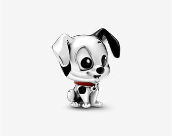 Charm colgante de plata de ley de 101 dálmatas, charm para pulsera