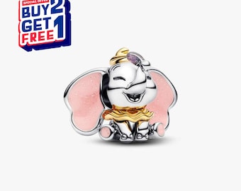 Dumbo Charm, S925 Sterling Silver, Dangle Charm
