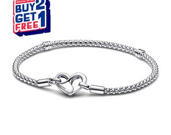 Pulseira Moments com pingente de coração, estilo minimalista europeu e americano, presente para qualquer ocasião.