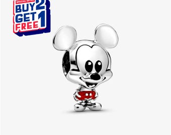 Disney Mickey Mouse Red Pants Charm,Silver charm,Charms for Bracelet,Girl Dangle Charm,Patronus Charm,Gift for girls,Mother Day Gifts