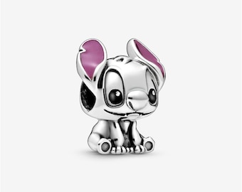 Disney Lilo & Stitch Charm,Silver charm,Charms for Bracelet,Girl Dangle Charm,Patronus Charm,Gift for girls,Mother's Day Gifts