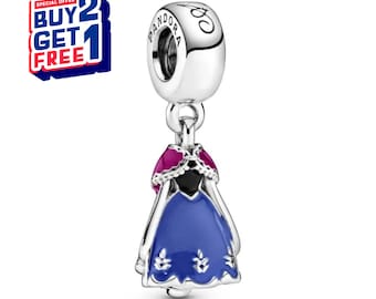 Pingente Vestido da Ana, Pingente Prateado, Pingente Prateado, Pingentes para Pulseira, Pingente para Menina, Pingente Patrono, Presente para Meninas, Presentes para o Dia das Mães