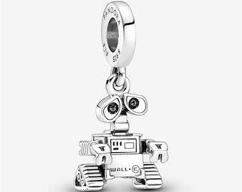 Disney Pixar Wall-E Anhänger, Silber Charme, Charms für Armband, Mädchen baumeln Charme, Patronus Charme, Geschenk für Mädchen, Muttertagsgeschenk