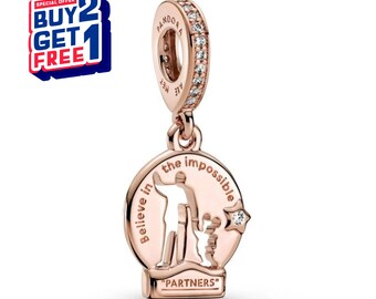 Dije doble de Mickey Mouse de Disney, dije de plata, dijes para pulsera, dije colgante para niña, dije de Patronus, regalo para niñas, regalos para el Día de la Madre