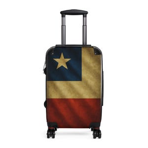 Vintage Chilean Flag Travel Suitcase - 3 Sizes