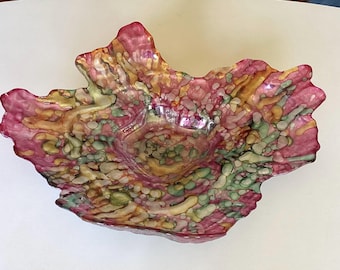 Decoración de mesa de centro de vidrio artístico soplado a mano por artesanos