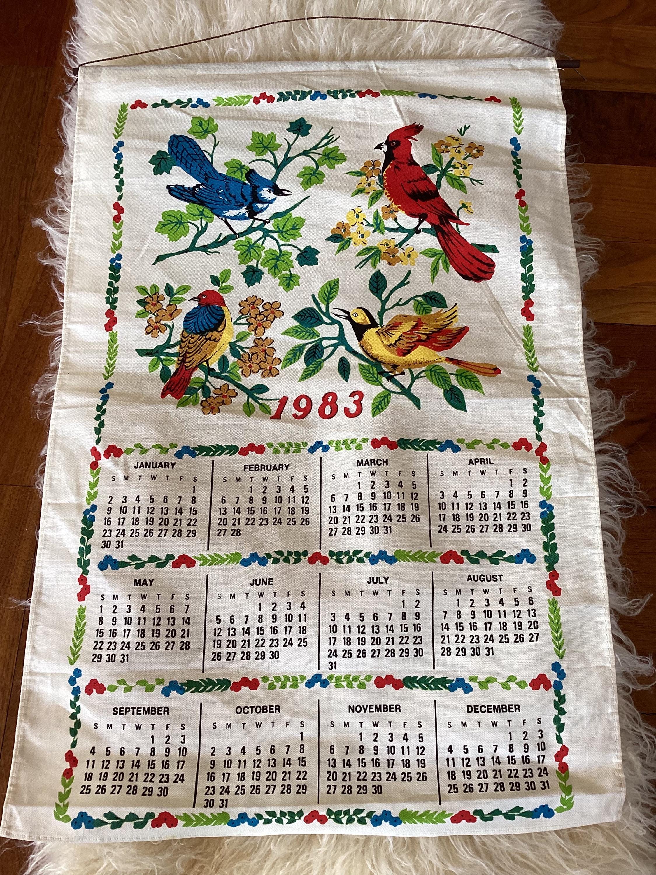 Vintage 1983 Calendar - Etsy