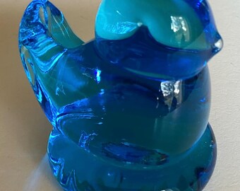 Vintage Bluebird of Happiness Baby Bird Signed Leo Ward 1986