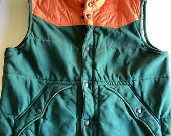 Vintage Polo Ralph Lauren Gents Explorer Hunting Vest Colorblock Puffer XL