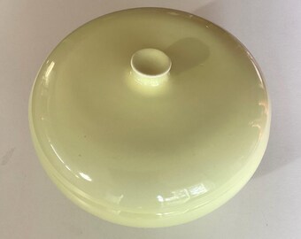 Vintage Russel Wright Iroquois China Covered Vegetable Bowl Lemon Yellow