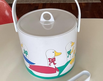 Pinzas para cubo de hielo con forma de patos, estilo vintage de los 80. ¡Genial!