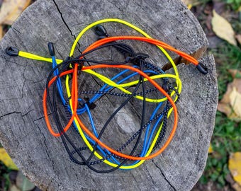 Ultralight Elastic Tie-Down Straps for Bikepacking & Backpack. 2-piece set.