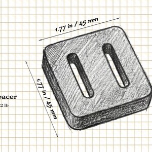 Bikepacking handlebar bag foam spacers (Set of 4) image 5