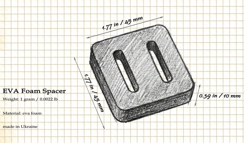 Bikepacking handlebar bag foam spacers (Set of 4) image 5