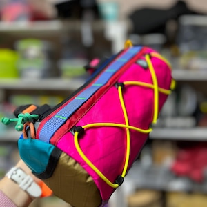 Custom Burrito Bag - Bike Barrel Bag Colorful Edition | 3L Handlebar Pack | X-Pac & YKK Aquaguard - Bikepacking Handlebar Bag image 15