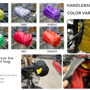 Custom Burrito Bag - Bike Barrel Bag Colorful Edition | 3L Handlebar Pack | X-Pac & YKK Aquaguard - Bikepacking Handlebar Bag image 20