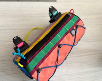 Torba Burrito na zamówienie – Kolorowa edycja torby rowerowej | 3-litrowy zestaw na kierownicę | X-Pac i YKK Aquaguard – Torba na kierownicę do bikepackingu