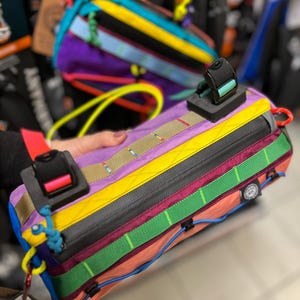 Custom Burrito Bag - Bike Barrel Bag Colorful Edition | 3L Handlebar Pack | X-Pac & YKK Aquaguard - Bikepacking Handlebar Bag image 14