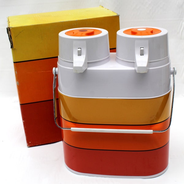 Yellow Red Orange and White Twin Airport - Coffee and Tea Server in Original Box