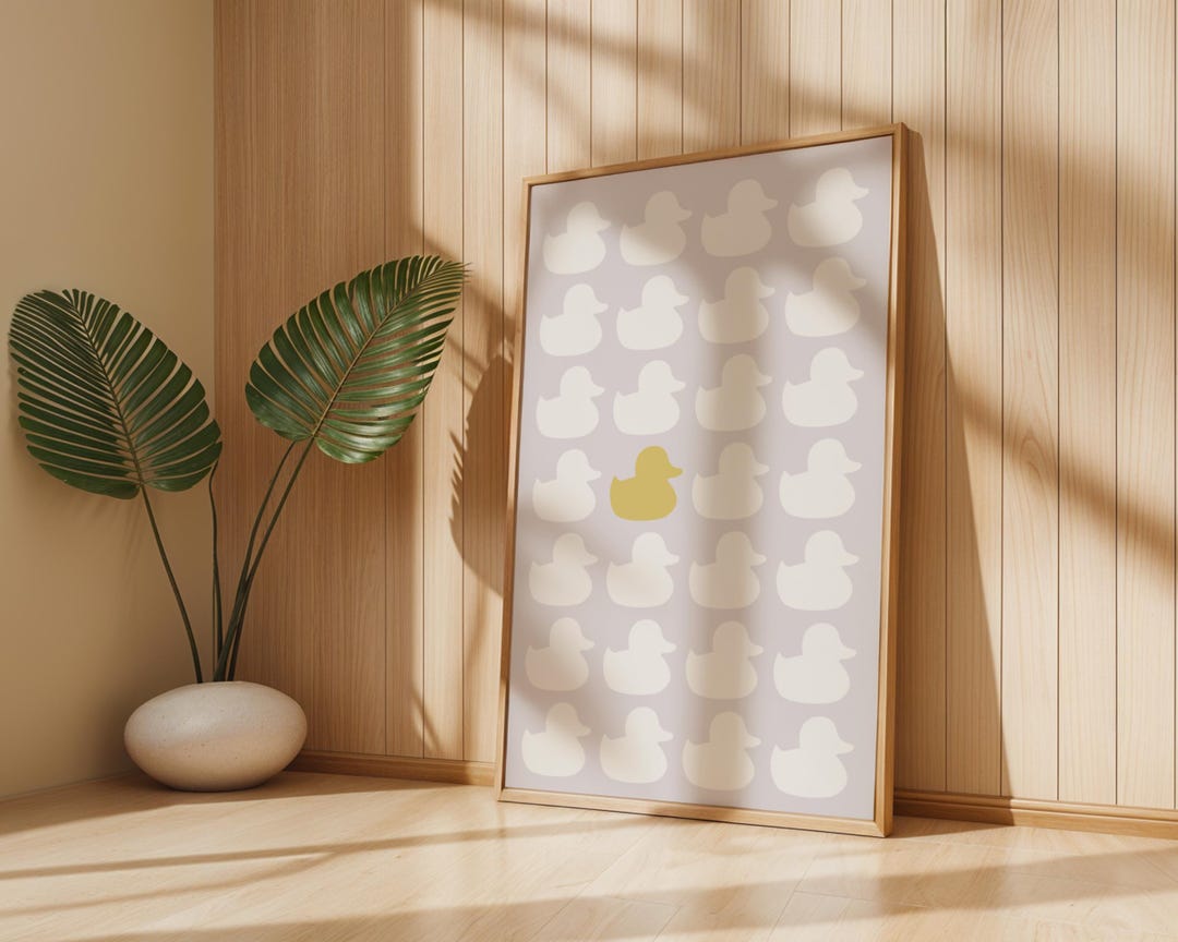 Rubber Ducks Poster | Yellow Duck | Trendy Bathroom Wall Art ...