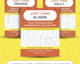 The Ultimate Personalized Word Search Puzzle Book – Custom Name Gift