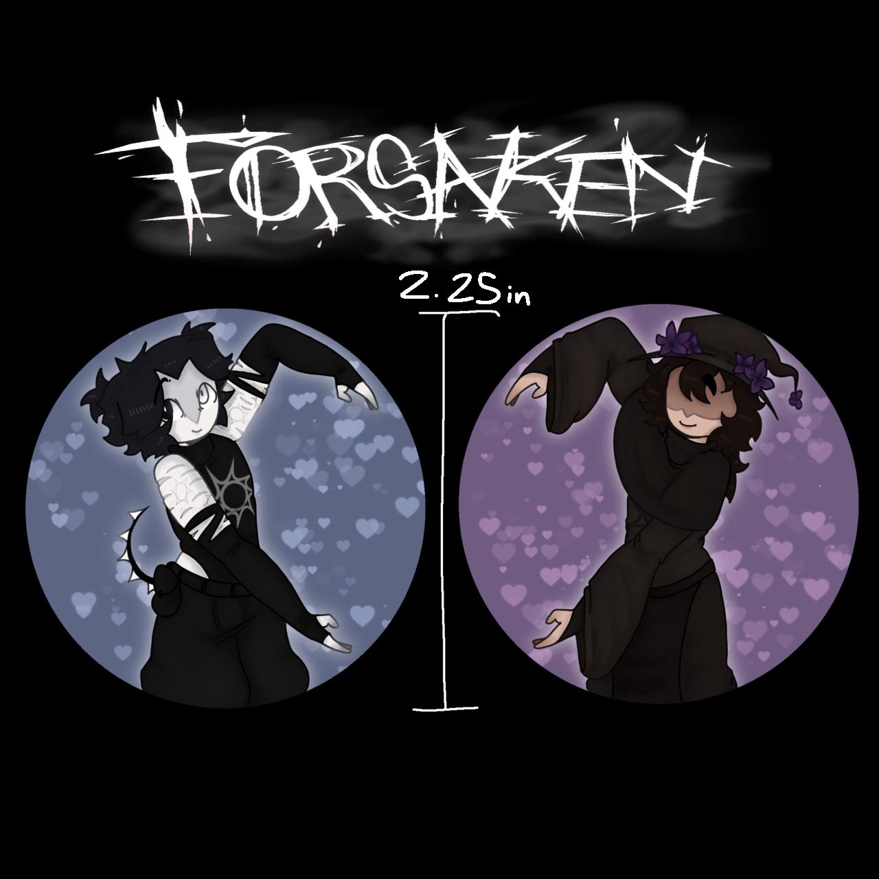 Roblox Forsaken Matching Azure and Twotime Pin-back Pins - Etsy