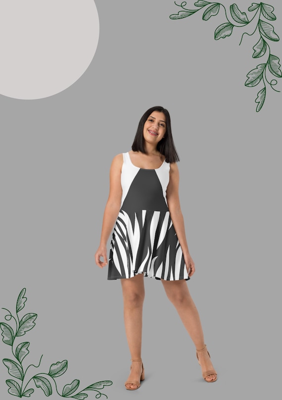 zebra skater dress Be Bold! Zebra Love Skater Dress  Heart Mandalas