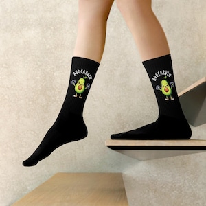 Funny Avocado Gym Socks: Avocardio Fitness Gift