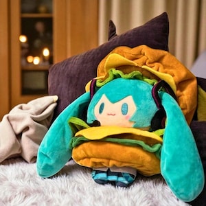 15 cm Miku Plushie – Adorable Hamburger Hatsune Miku Plushie KAWAII!!!