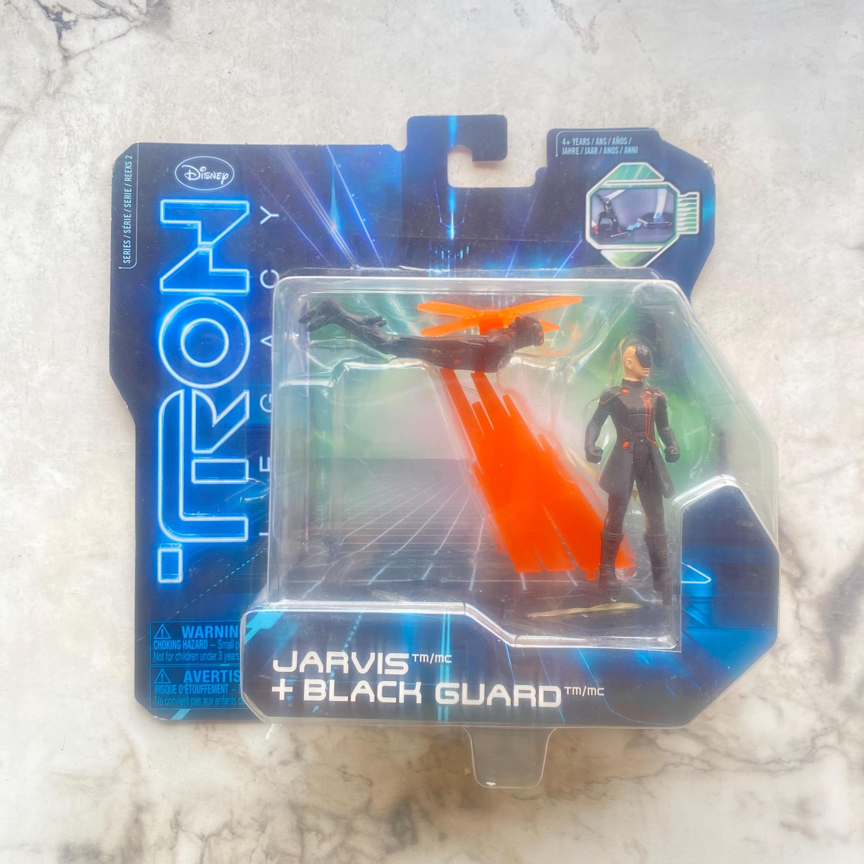 Vintage Disney Tron Legacy Series 2 Jarvis & Black Guard Action