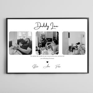 Personalized Dad Gift | Custom Dad Poster | Dad Birthday Gift | Dad Christmas Gift | Family Souvenir Wall Poster