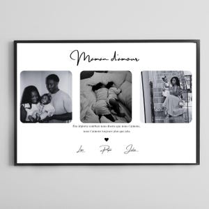 Personalized Photo Gift for Mom | Mom Birthday Poster | Mom and Daughter Print | Mom and Son Wall Art | Mother&#39;s Day Gift