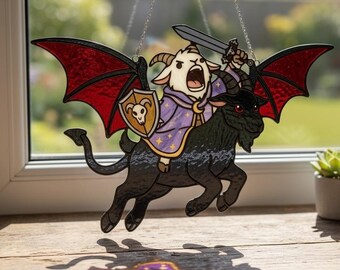 Acchiappasole in resina Prepotente, decorazione per finestre Dungeon Crawler Carl Prepare for Byattle, regalo DCC, cartelli per fan LitRPG